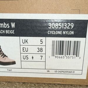 Dr. Martens Women's Combat Boots in Peach Beige